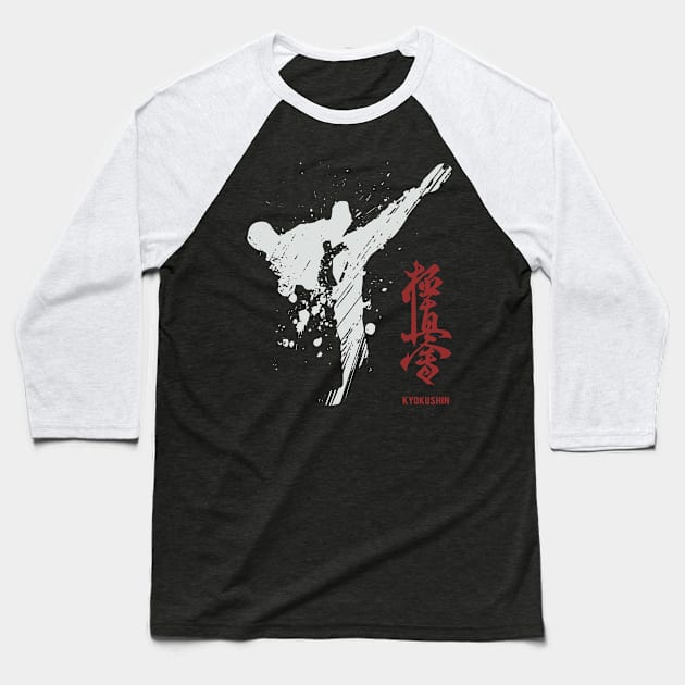 Kyokushin Karate Baseball T-Shirt by Mikentura